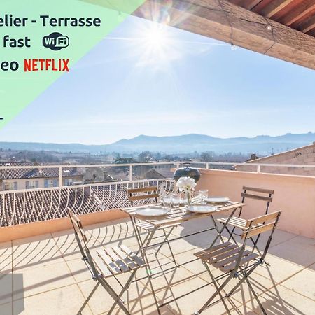 Mont Ventoux - Terrasse - Vue Degagee - Linge De Qualite - Fibre - Confort Gardanne Εξωτερικό φωτογραφία