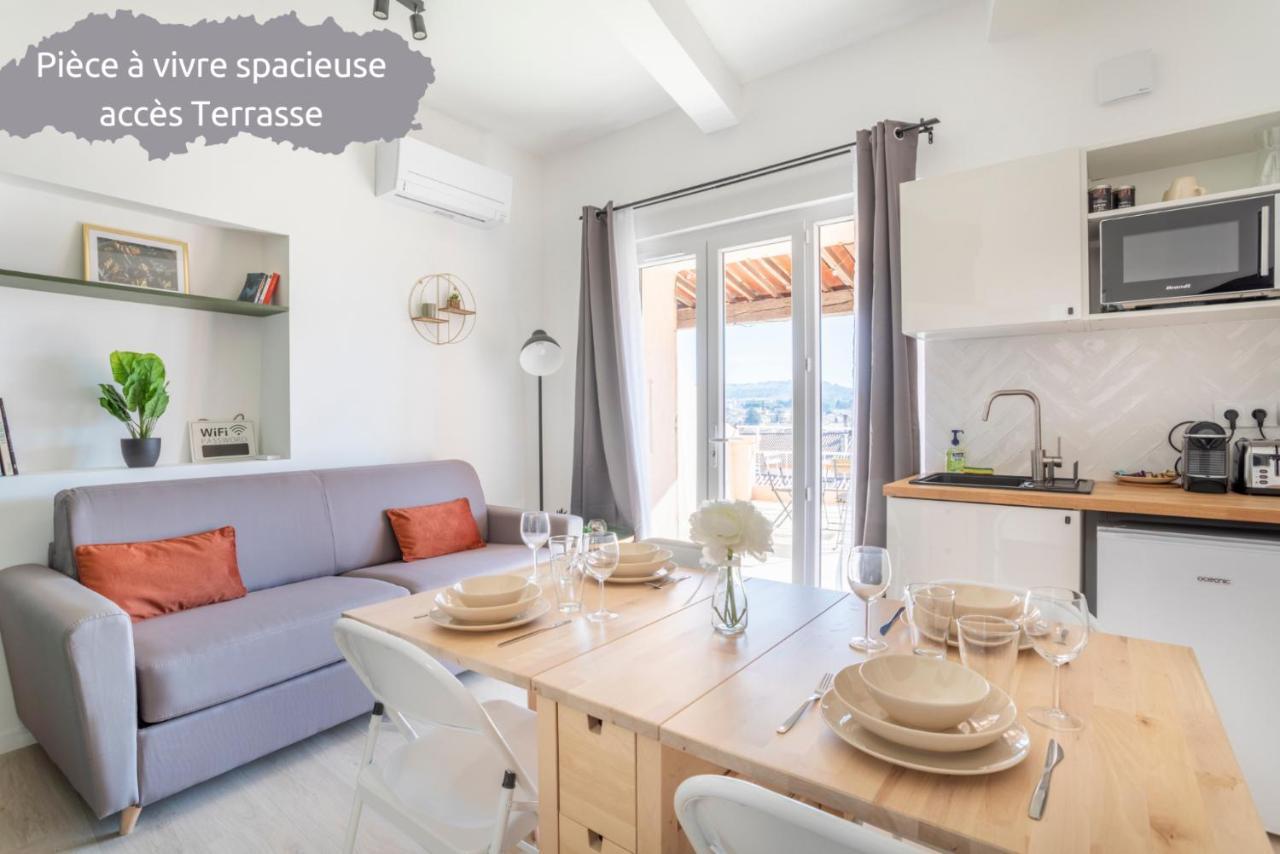Mont Ventoux - Terrasse - Vue Degagee - Linge De Qualite - Fibre - Confort Gardanne Εξωτερικό φωτογραφία