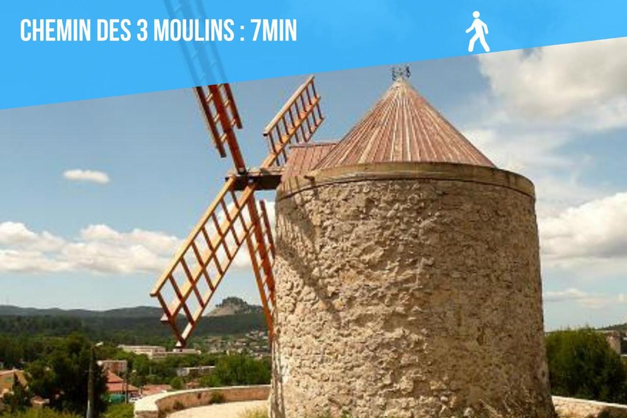 Mont Ventoux - Terrasse - Vue Degagee - Linge De Qualite - Fibre - Confort Gardanne Εξωτερικό φωτογραφία